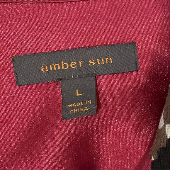 Amber Sun Boho Floral Paisley Textured Denim/Jean Jacket Pastel Blue, Purple L - Picture 5 of 10